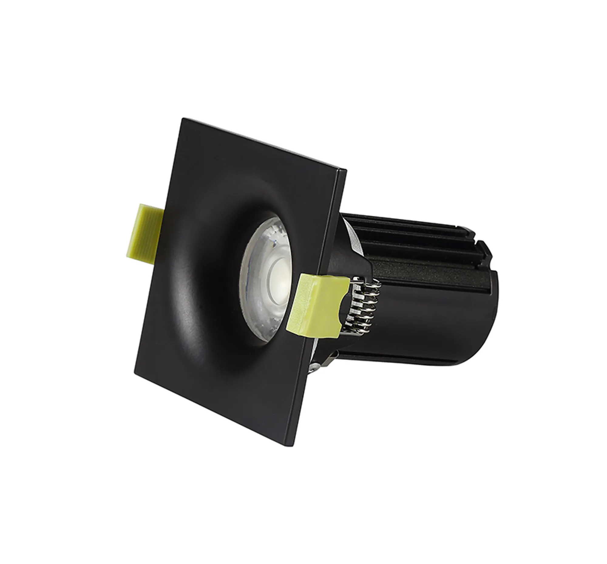 Bruve 12 Tridonic powered 12W 3000K 1200lm 36° LED Engine,300mA , CRI>90 LED Engine Matt Black Fixed Square Recessed Downlight, Inner Glass cover, IP65 DM202500  Dlux Bruve SQ 12 IP65